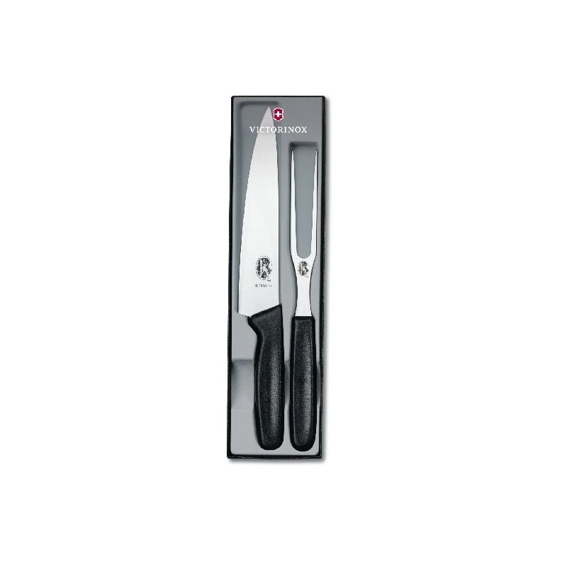 Couteau Et Fourchette à Découper Manche Noir Victorinox 1 Couteau Et Fourchette à Découper Manche Noir Victorinox