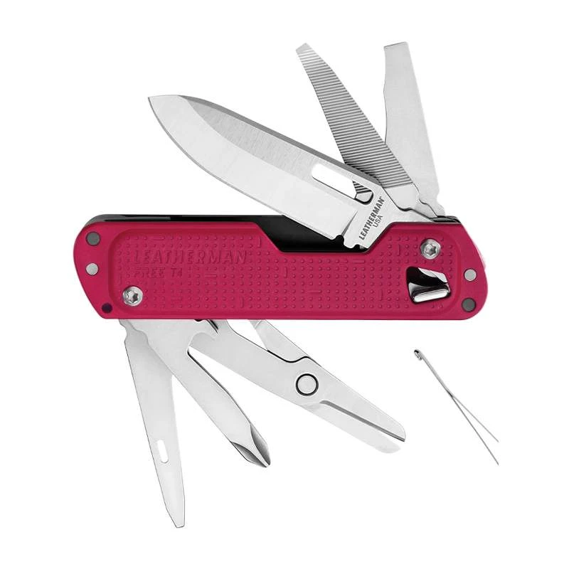 Couteau Leatherman Free T4 12 Outils - Rouge Profond 1 Couteau Leatherman Free T4 12 Outils - Rouge Profond