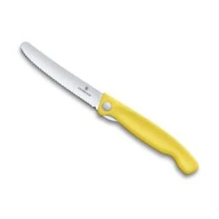 Couteau Office Pliant Victorinox SwissClassic Jaune Lame à Dents