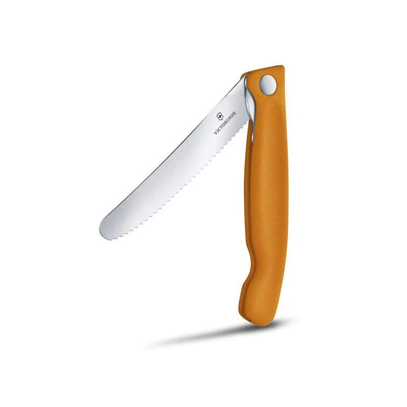 Couteau Office Pliant Victorinox SwissClassic Orange Lame à Dents 3 Couteau Office Pliant Victorinox SwissClassic Orange Lame à Dents – Image 3