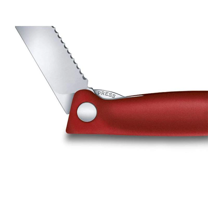Couteau Office Pliant Victorinox SwissClassic Rouge Lame à Dents 4 Couteau Office Pliant Victorinox SwissClassic Rouge Lame à Dents – Image 4