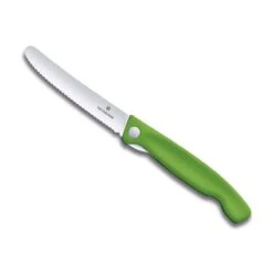 Couteau Office Pliant Victorinox SwissClassic Vert Lame à Dents