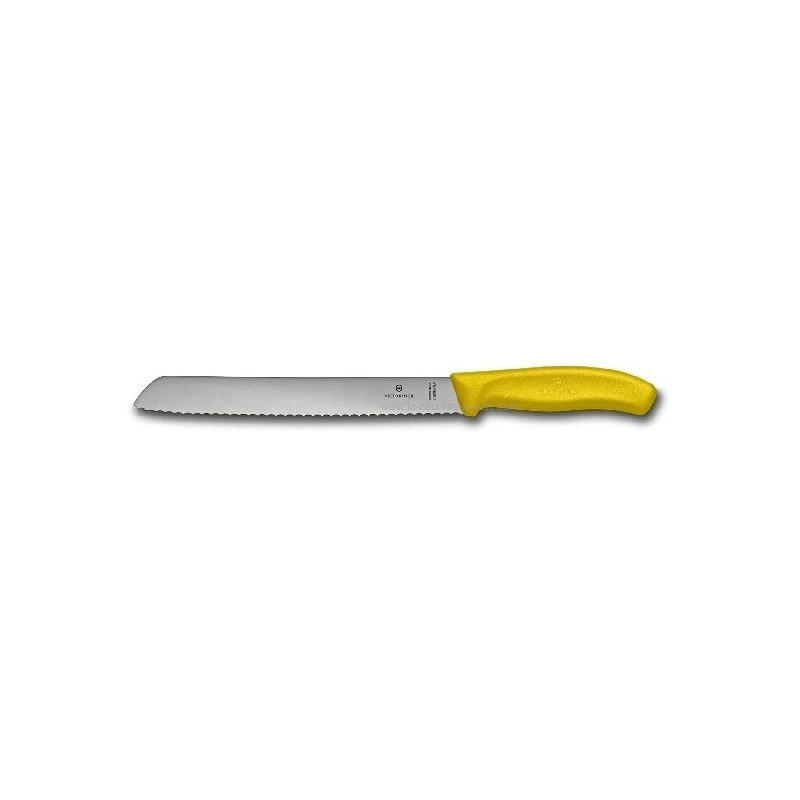 Couteau Pain SwissClassic Victorinox Manche Fibrox Jaune 1 Couteau Pain SwissClassic Victorinox Manche Fibrox Jaune