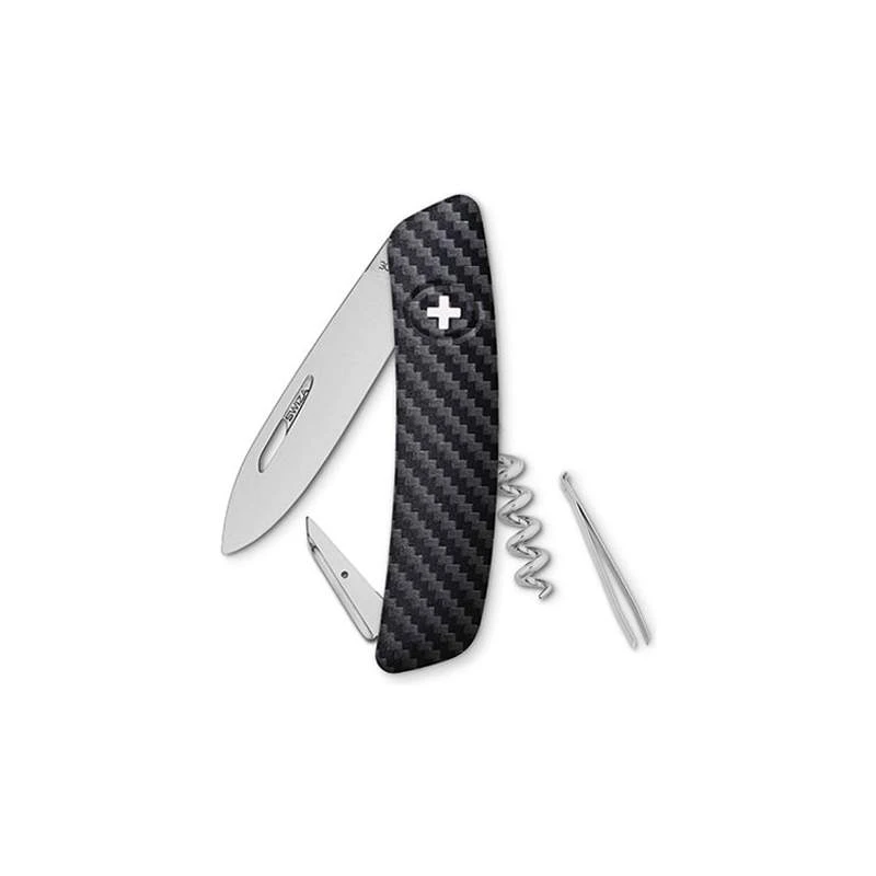 Couteau Suisse Swiza D01 Impression Carbone 1 Couteau Suisse Swiza D01 Impression Carbone