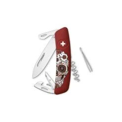 Couteau Suisse Swiza D03 Rouge Mexican Skull