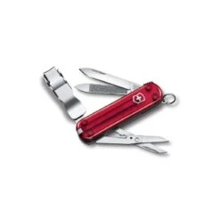 Couteau Suisse Victorinox NailClip 580 Rouge Translucide